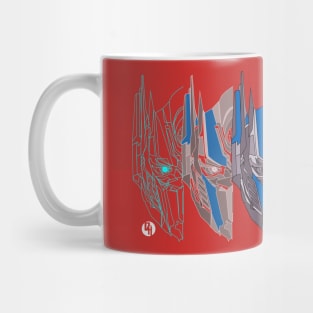 Wireframe Optimus Prime Mug